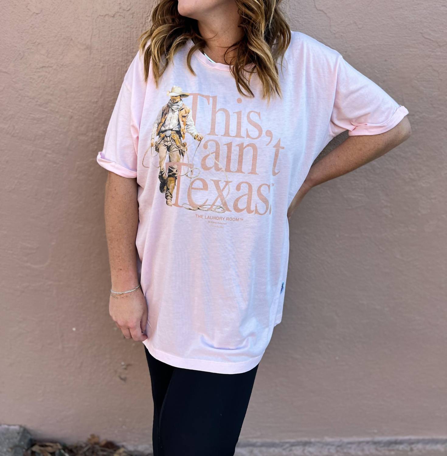 The Laundry Room - This Ain't Texas Roper Oversized Tee