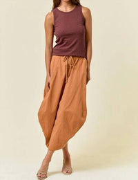 Doe And Rae - Side Tuck Detail Midi Skirt
