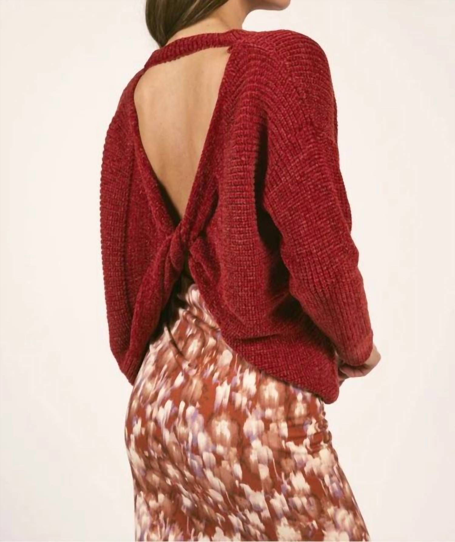 Sage The Label - Melanie Back Twist Sweater