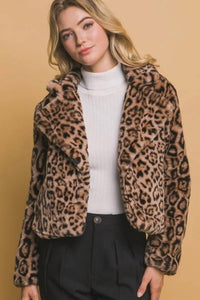 Love Tree - Short Faux Fur Jacket