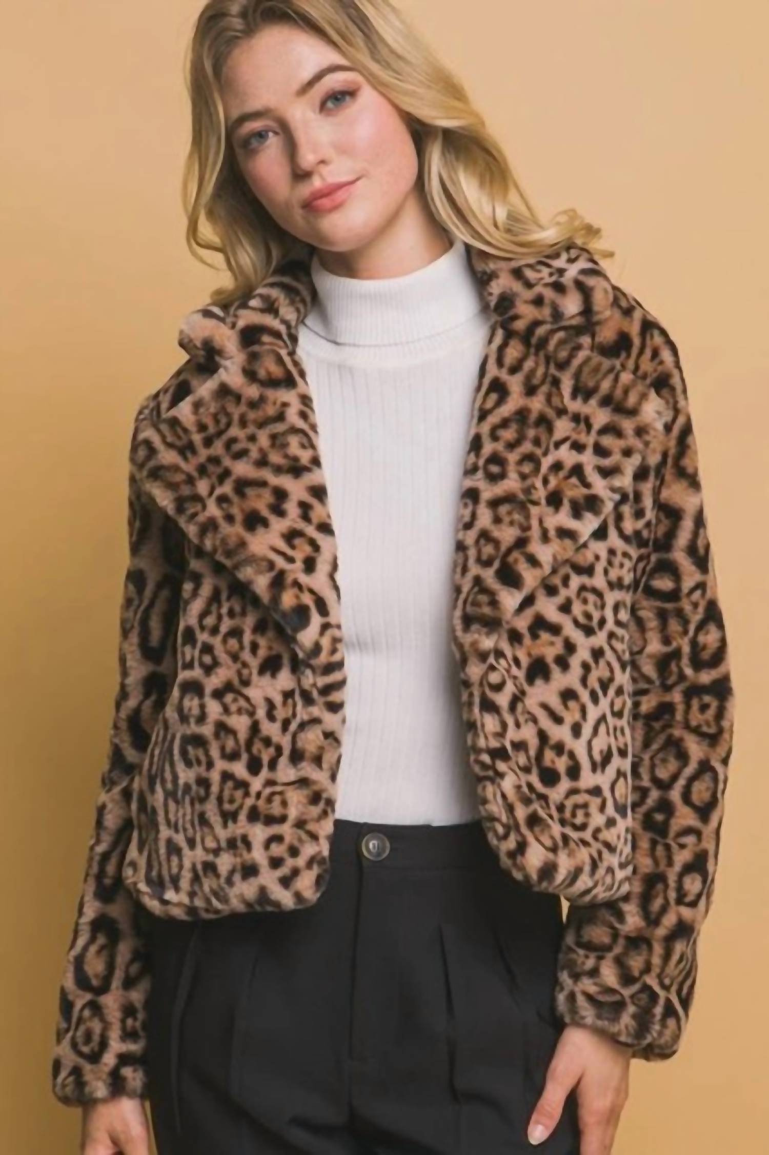 Love Tree - Short Faux Fur Jacket