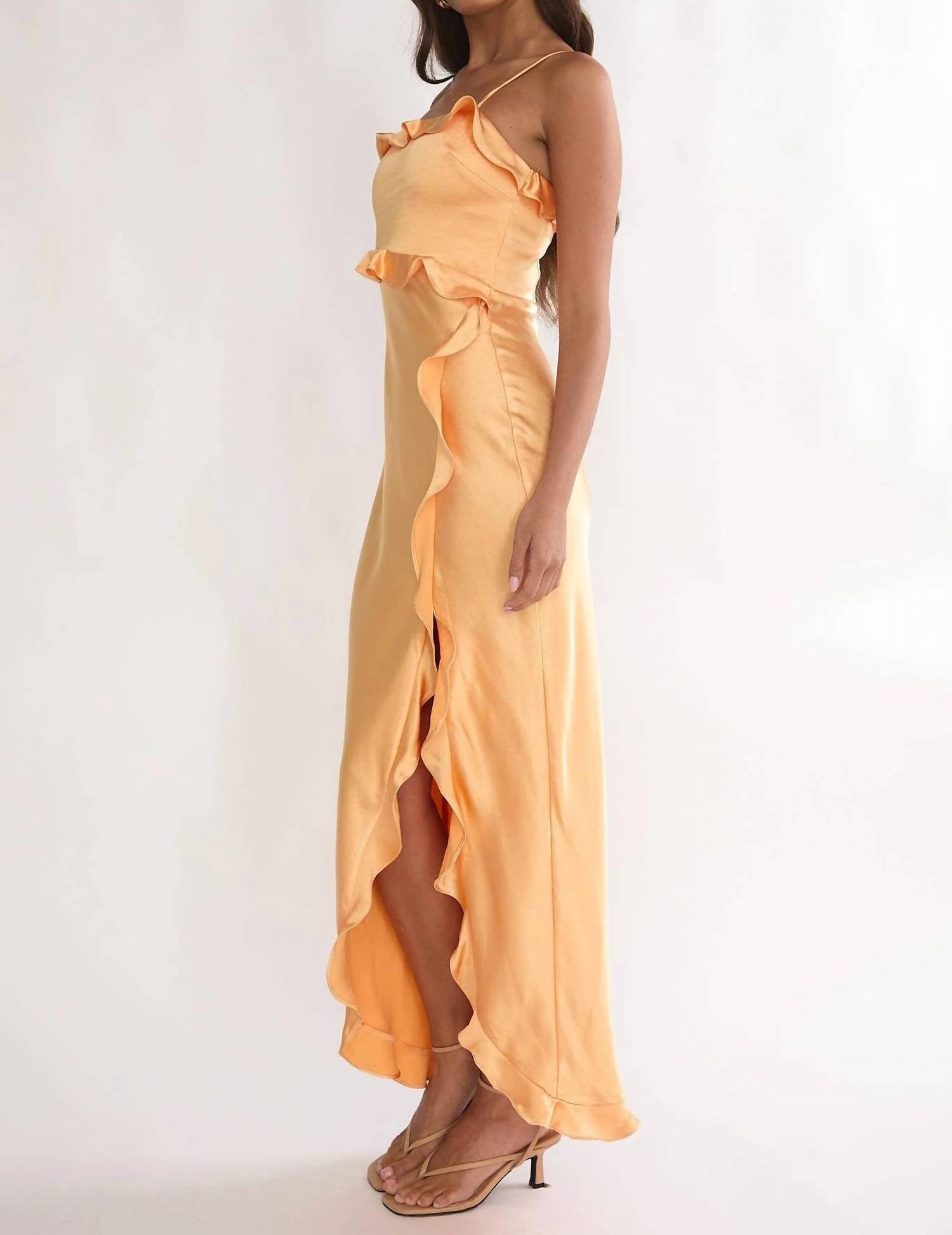 One And Only Collective - The Sunny Satin Maxi Dress