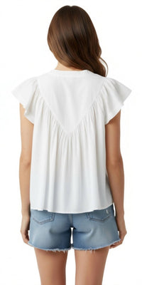 Mahila - Olene Embroidered Flowers Top