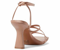 STEVE MADDEN Women's Brendi Heeled Sandal in blush satin - women's heels - view 4