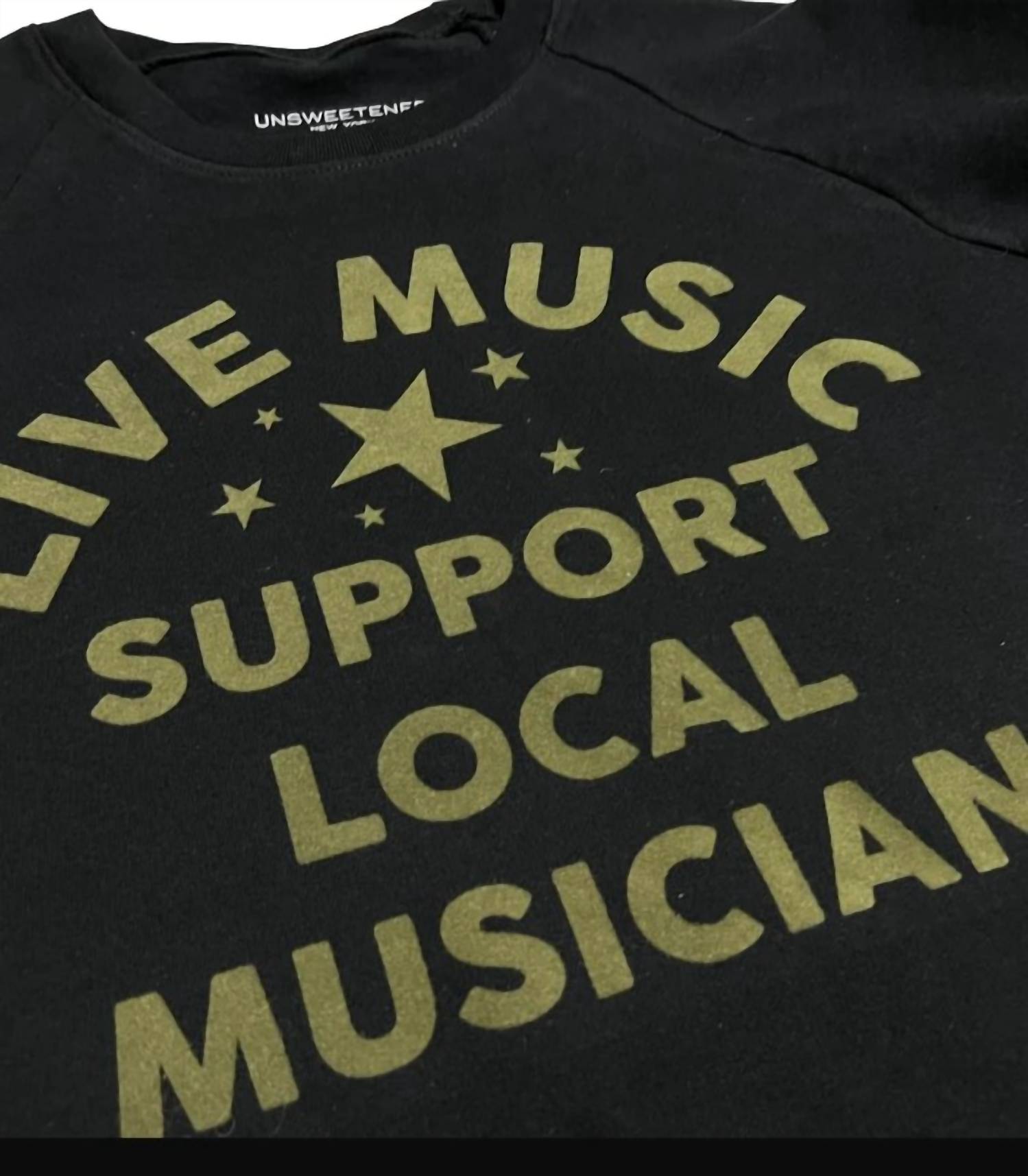 Unsweetened - Men's Live Music Crew Sweatshirt