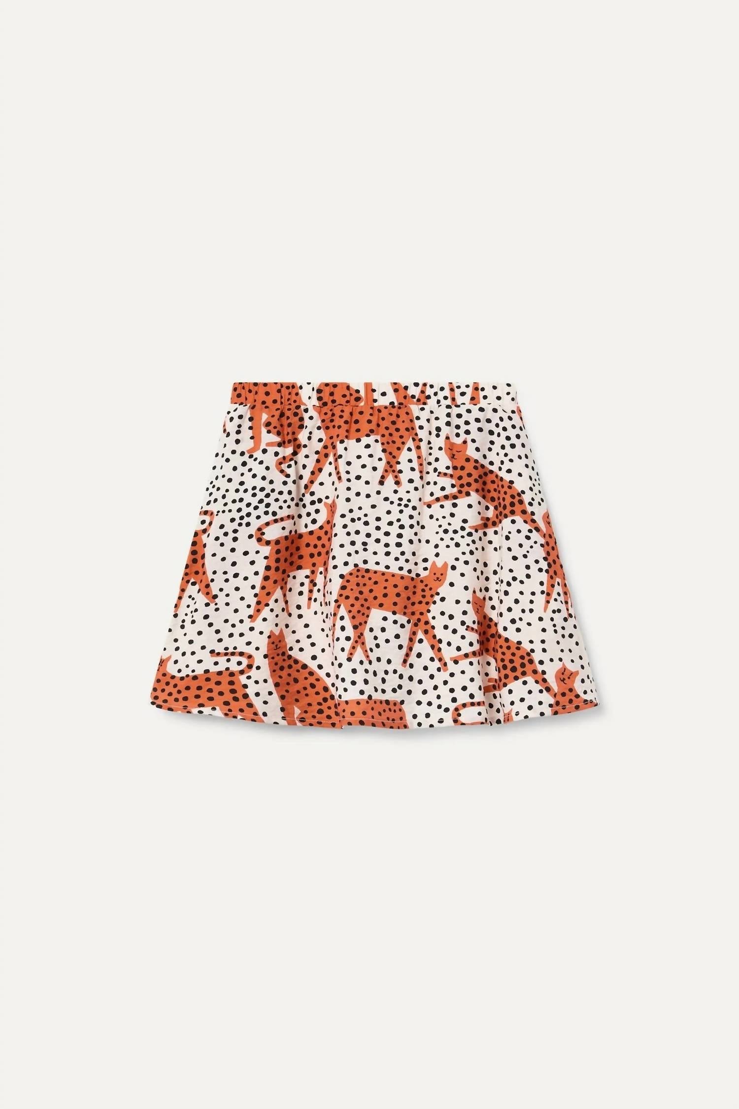Compania Fantastica - Girl's Cat Print Skirt