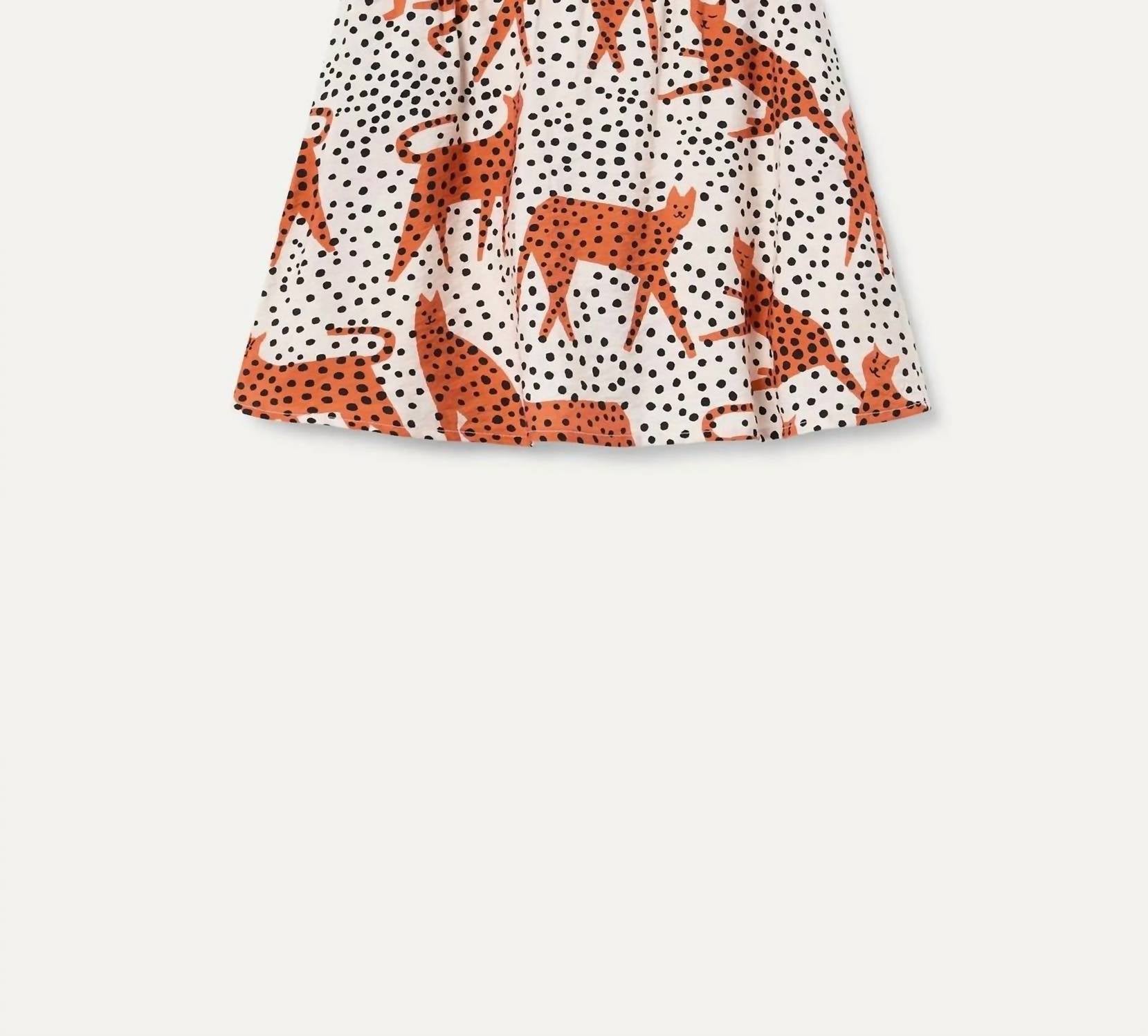 Compania Fantastica - Girl's Cat Print Skirt