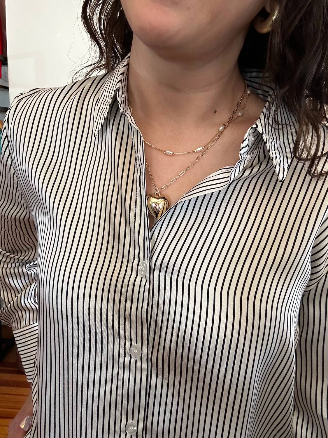 Blu Pepper - Black Pinstripe Button Down Shirt