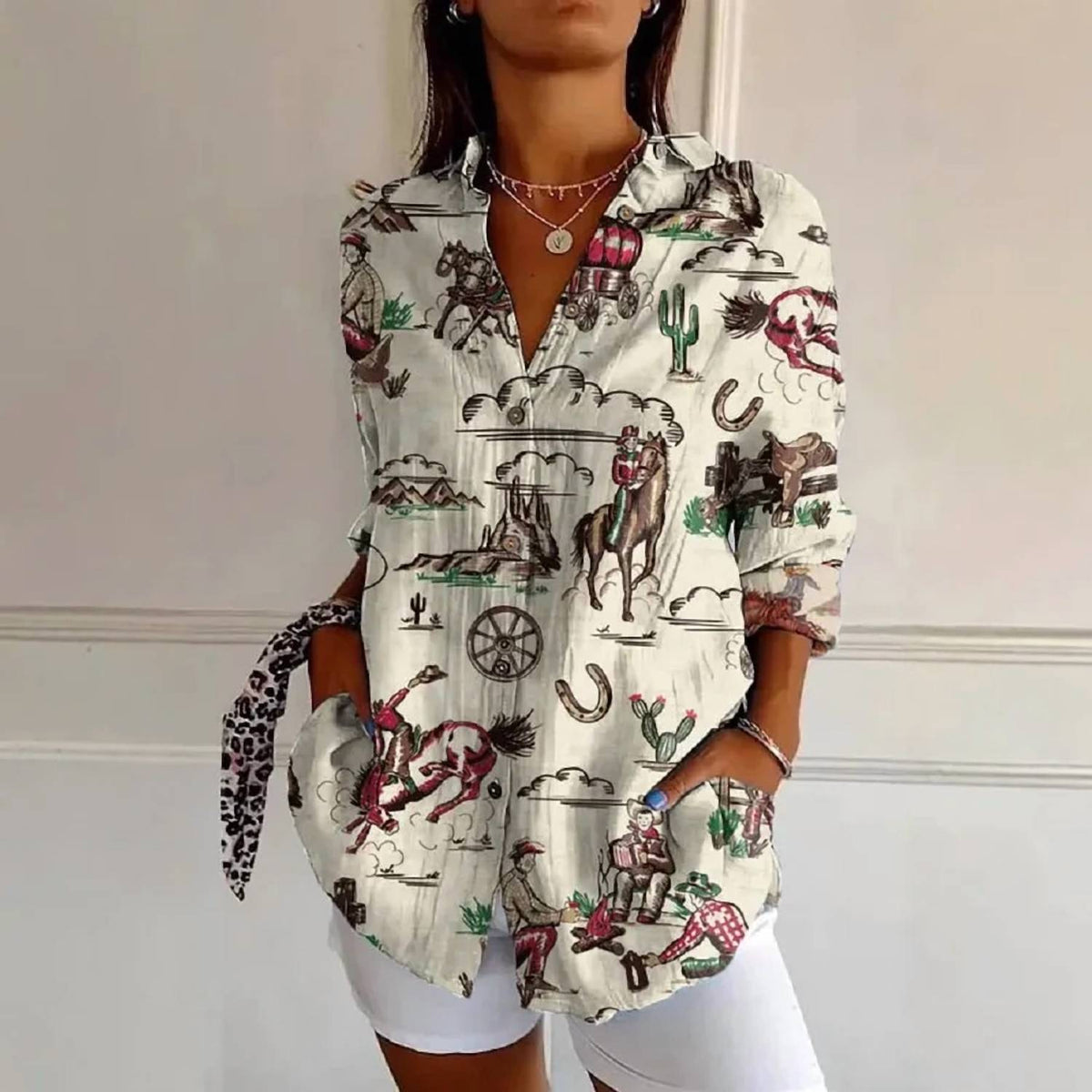 Suhkasana - Saddle Up Tunic Top
