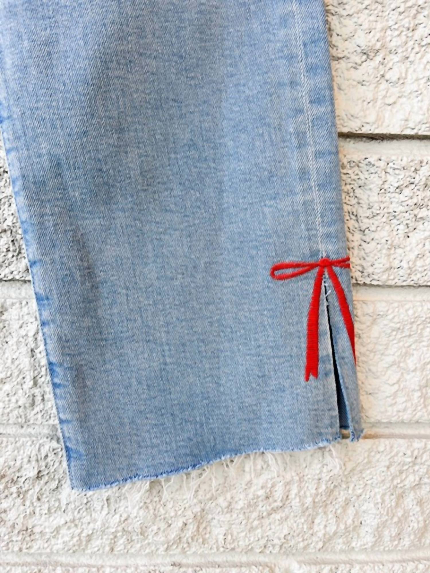 Mother - Rambler Zip Slice Hover Fray Jeans
