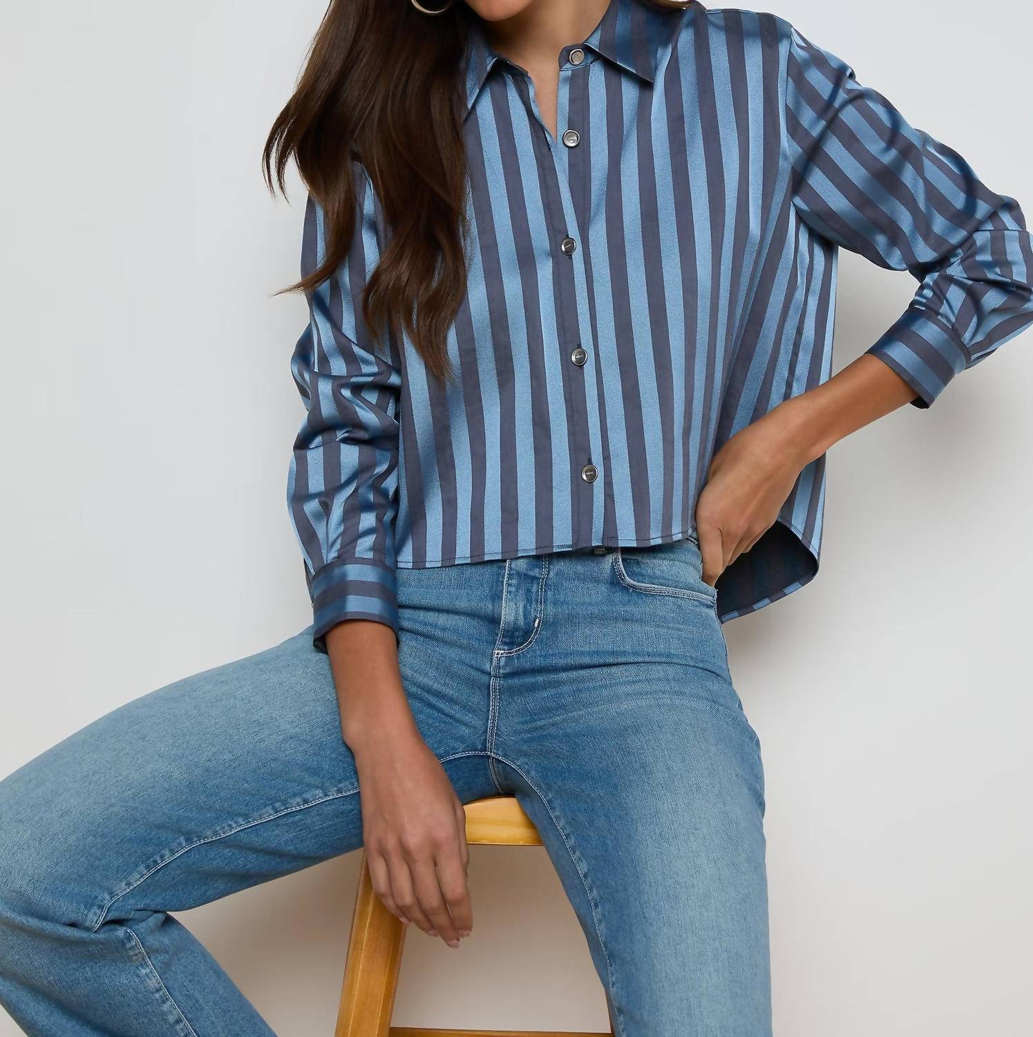 L'Agence - Cosette Satin Shirt