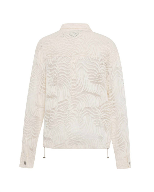 Theo The Label - Women's Artemis Fern Lace Bomber Jacket