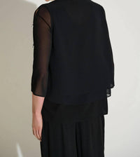 Joseph Ribkoff - Chiffon Rhinestone Detail Twin Tank Top And Cover Up
