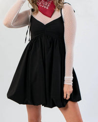 Needii - That's The Spirit Bubble Hem Mini Dress