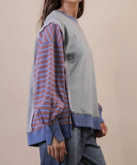 Very J - Striped Knit Top - Plus