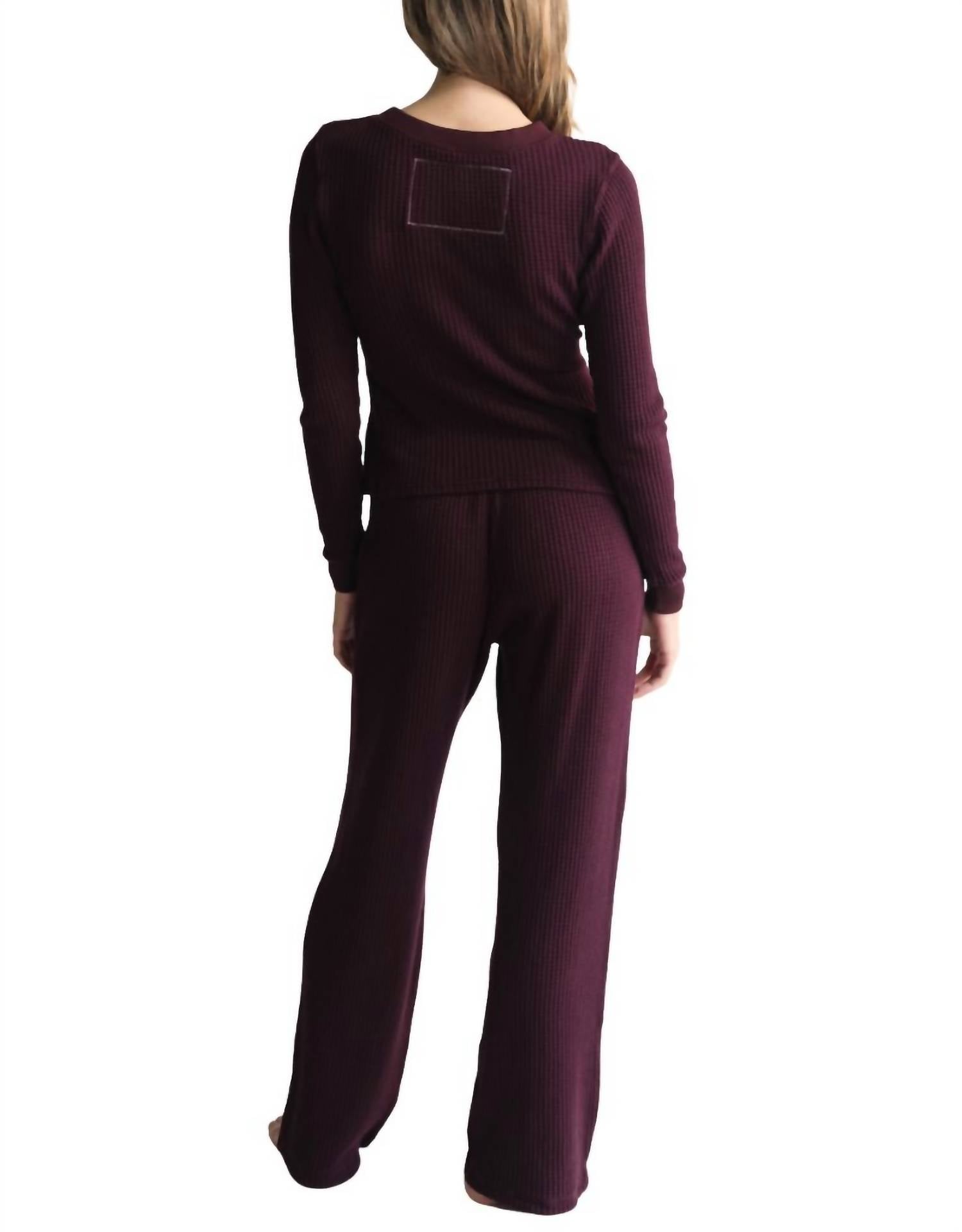 People Of Leisure - Women's Maine Waffle Pants