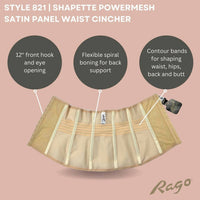 Rago - Shapette Powermesh Cincher Plus Shapewear