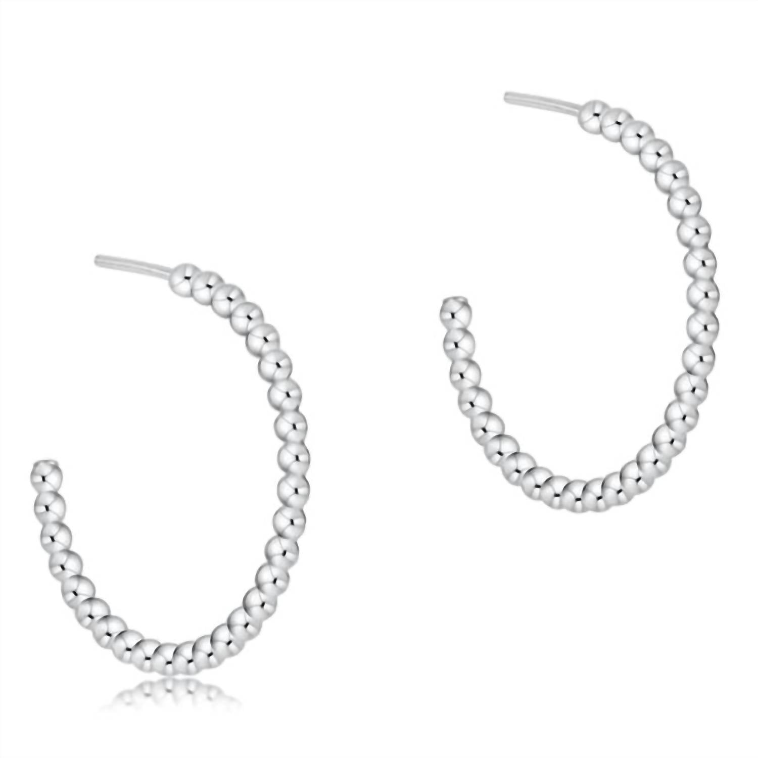 Enewton - Women's Beaded Classic 1.25 Post Hoop Earring