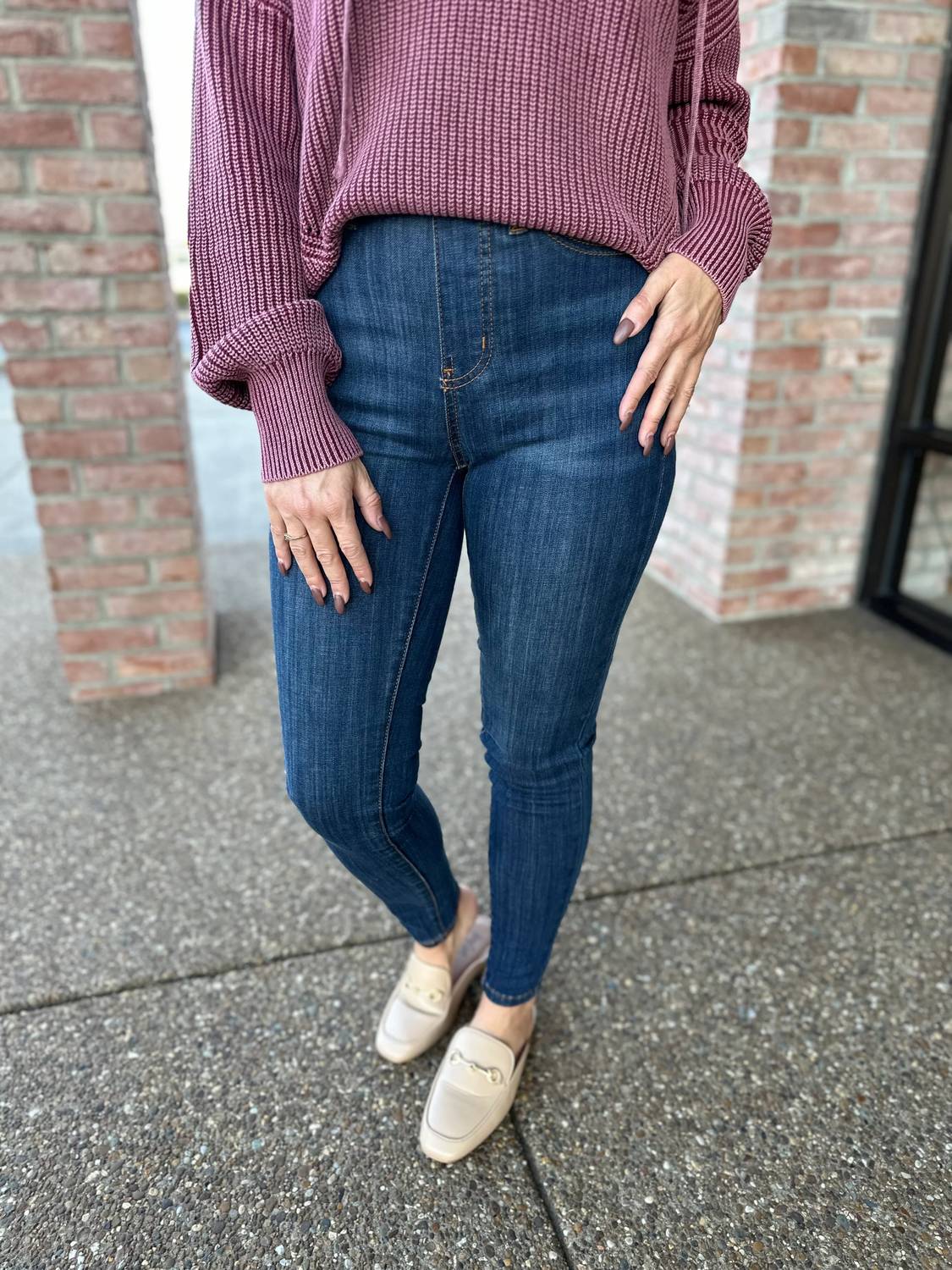 Judy Blue - High Waist Pull-on Skinny Jeans