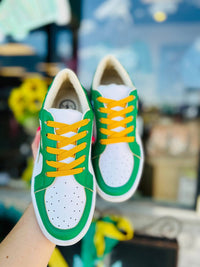 Maker's Unisex Game Day Sneakers in green yellow - women's sneaker - view 5