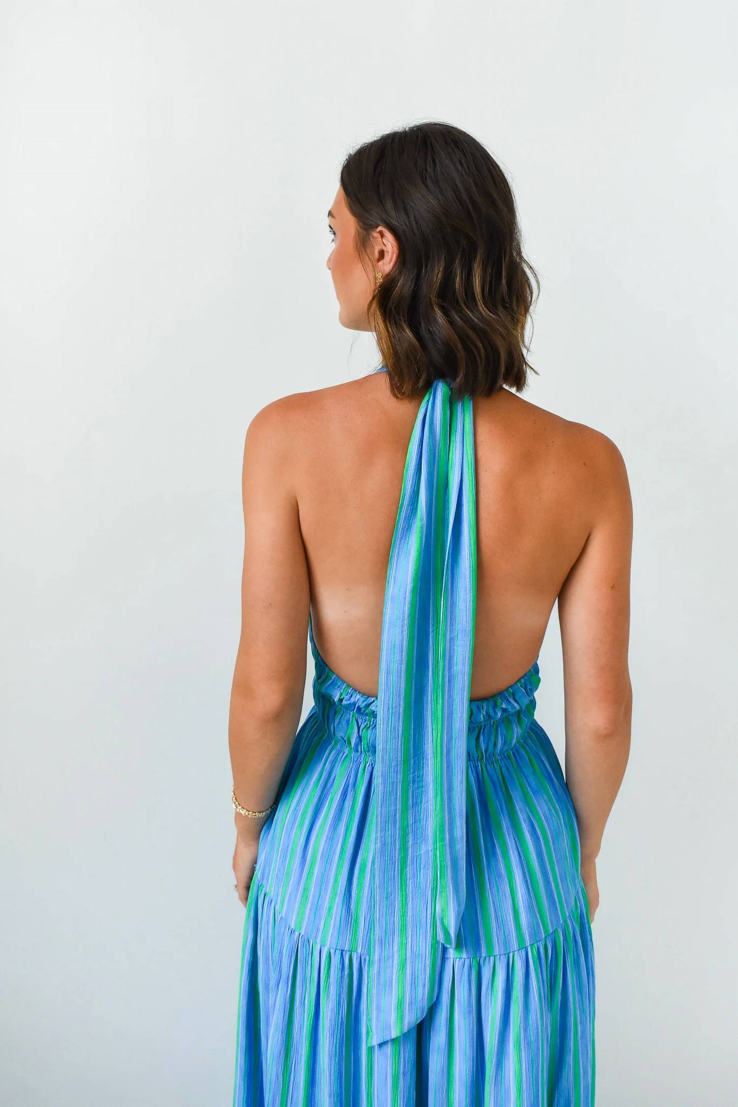 B.Right - Crush Halter Maxi Dress