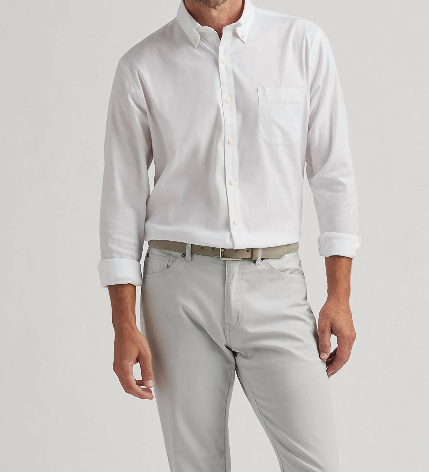 Peter Millar - Campbell Perfect Pinpoint Cotton Stretch Shirt