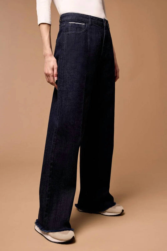 Tribal - Blue Thread Brooke Hugging Wide Trouser Jeans