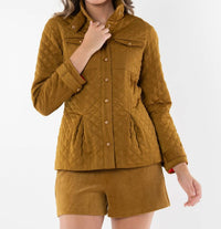 Emily McCarthy Barn Jacket in tapenade - women's jacket - detail view