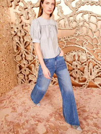 Ulla Johnson Mira Top in ash - women's blouse - view 4