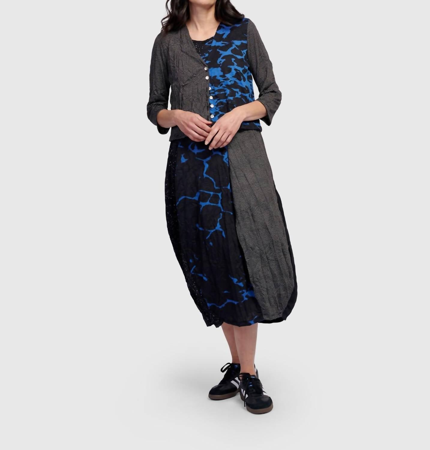 ALEMBIKA Capricorn Crop Cardigan in blue - women's cardigan - view 5