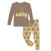 Kickee - Girl's Long Sleeve Graphic Tee Pajama Set