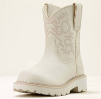 ARIAT Women's Fatbaby Distressed Boot in ivory - women's shoe - view 4