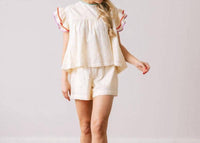 Sunshine Tienda - Eyelet Lottie Top