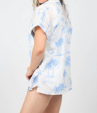 Ocean Drive - Kathryn Textured Button Up Shirt