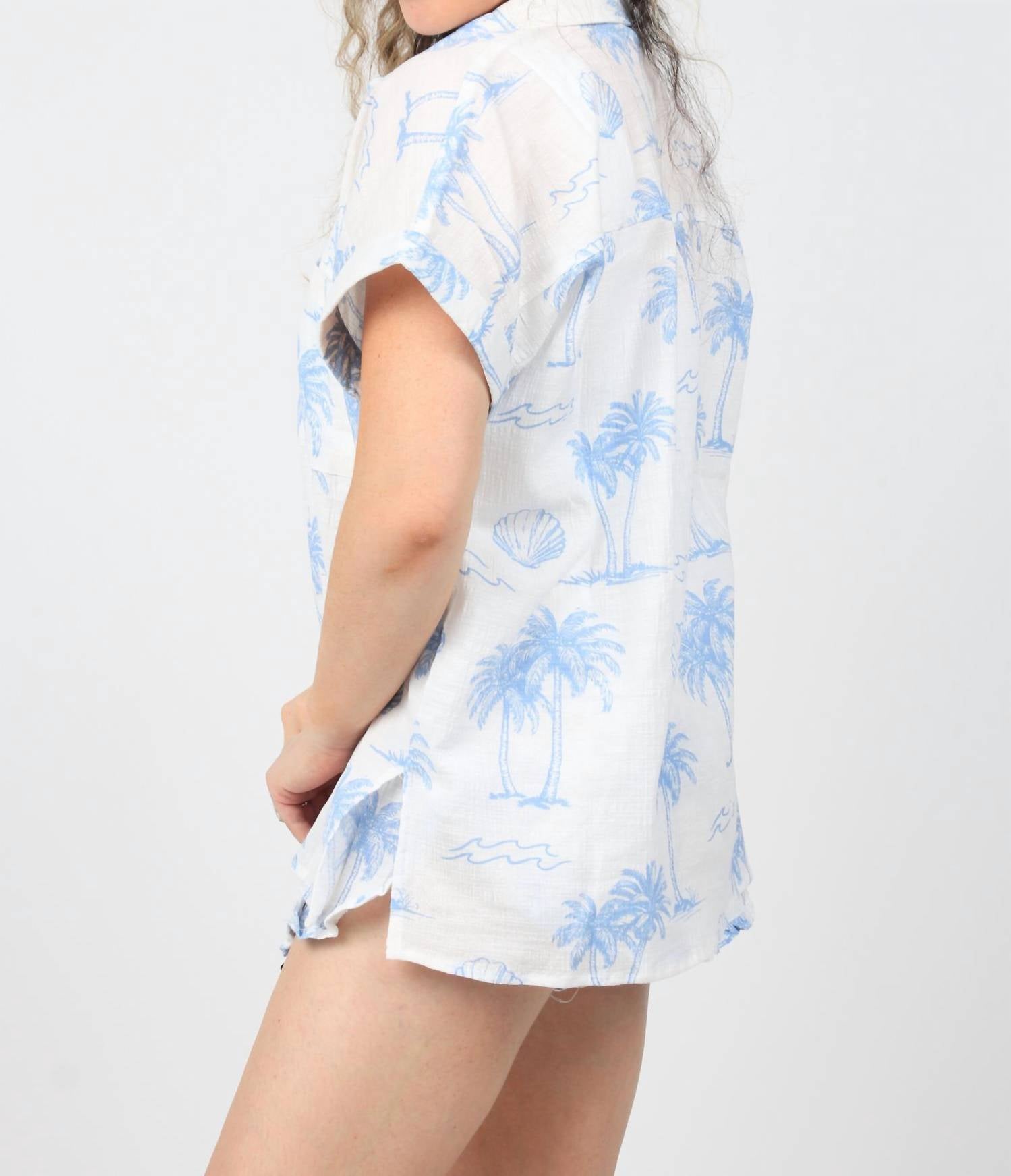 Ocean Drive - Kathryn Textured Button Up Shirt