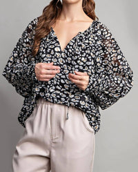 Ee:Some - Animal Print Blouse