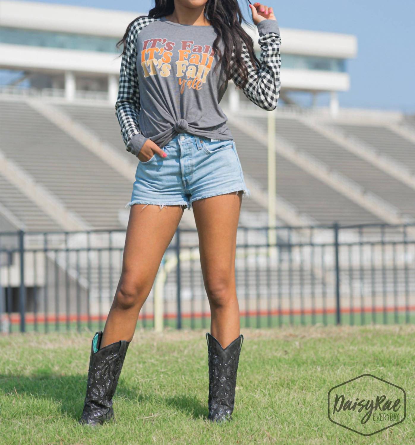 Southern Grace - It's Fall Y'all Longsleeve Top - plus
