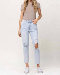 Vervet By Flying Monkey - Ripped Stretch Mom Jean