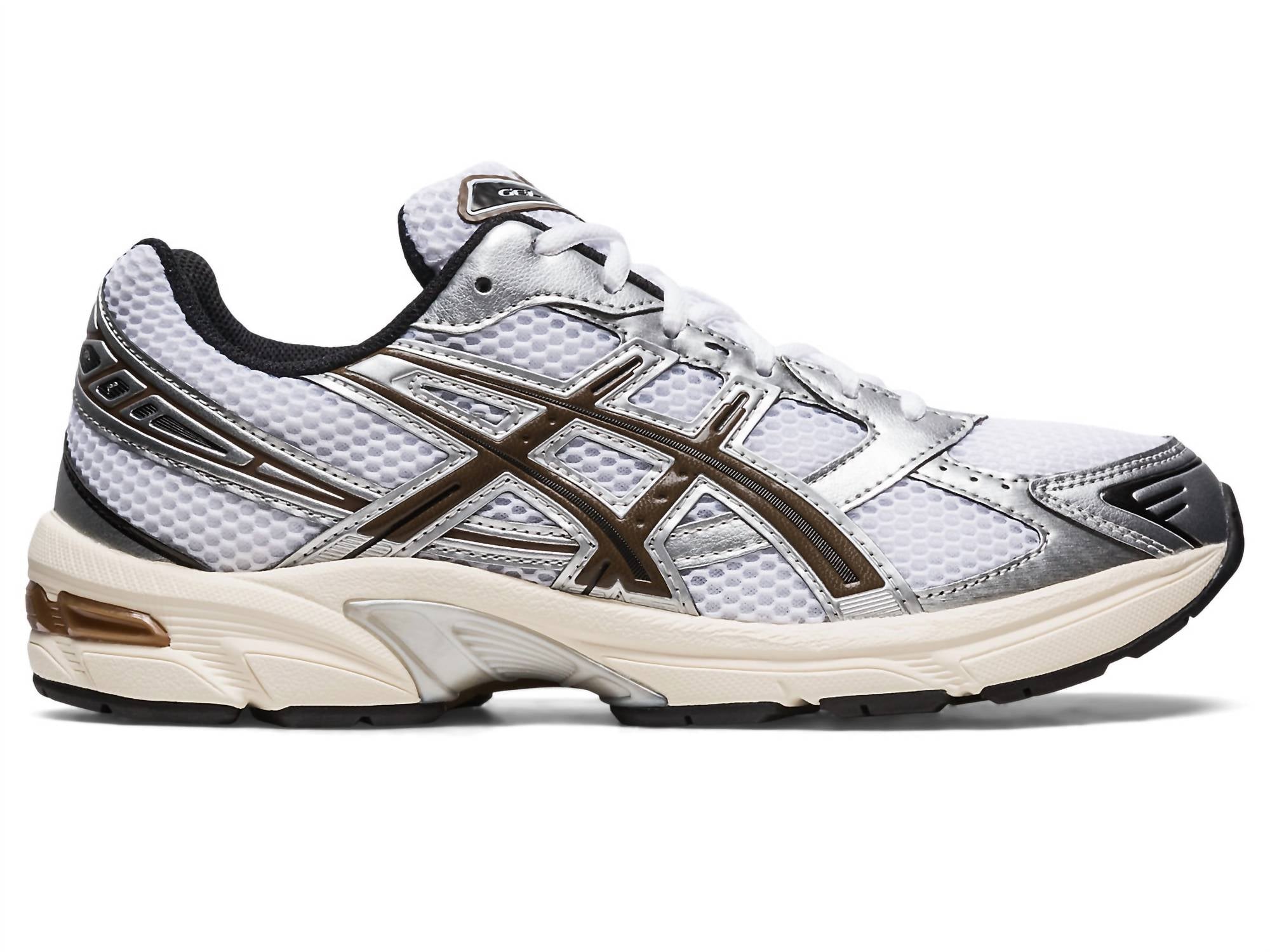 ASICS Unisex Gel-1130 Sneakers in white clay canyon - men's shoe - detail view