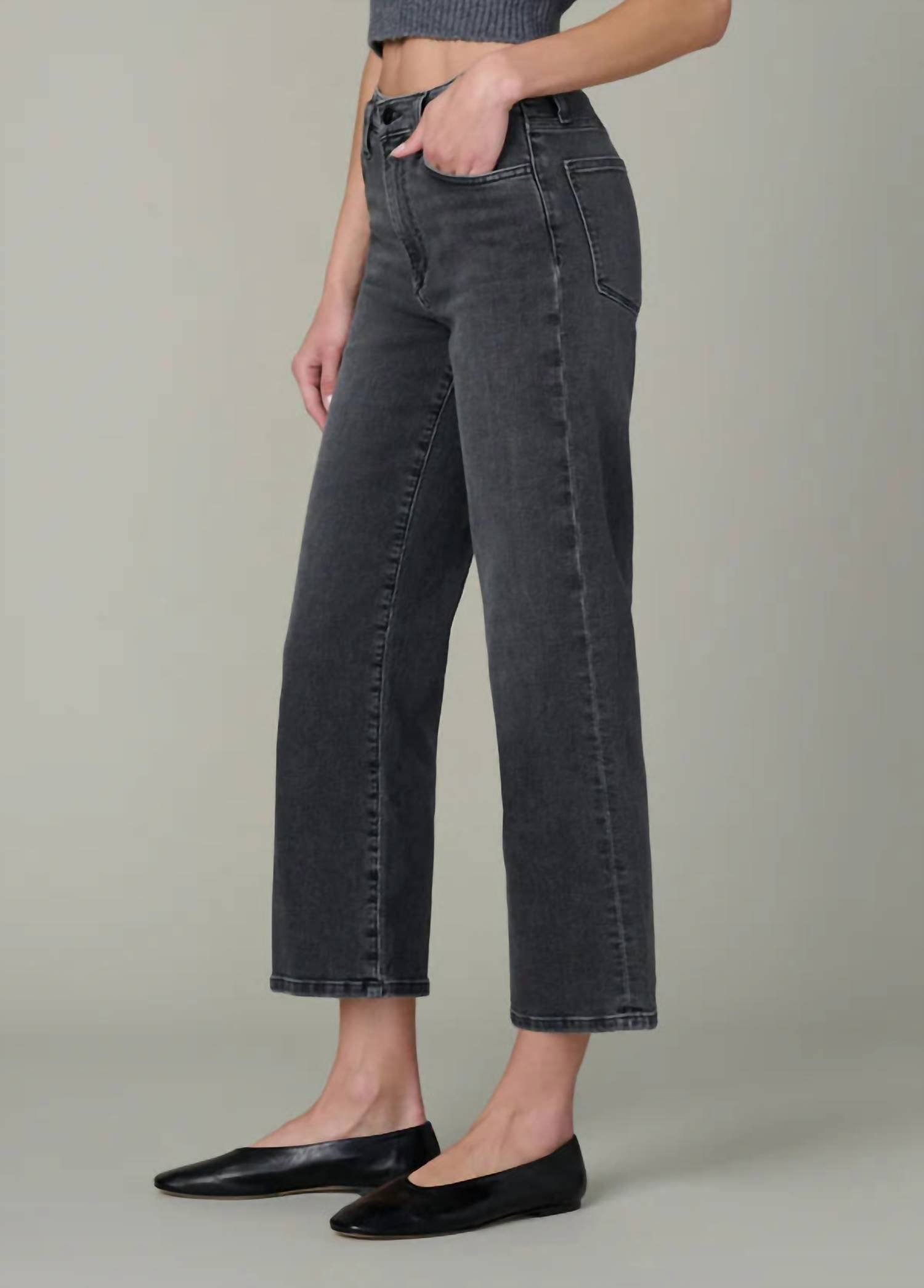 Joe'S Jeans - Blake Cropped Wide Leg Jeans