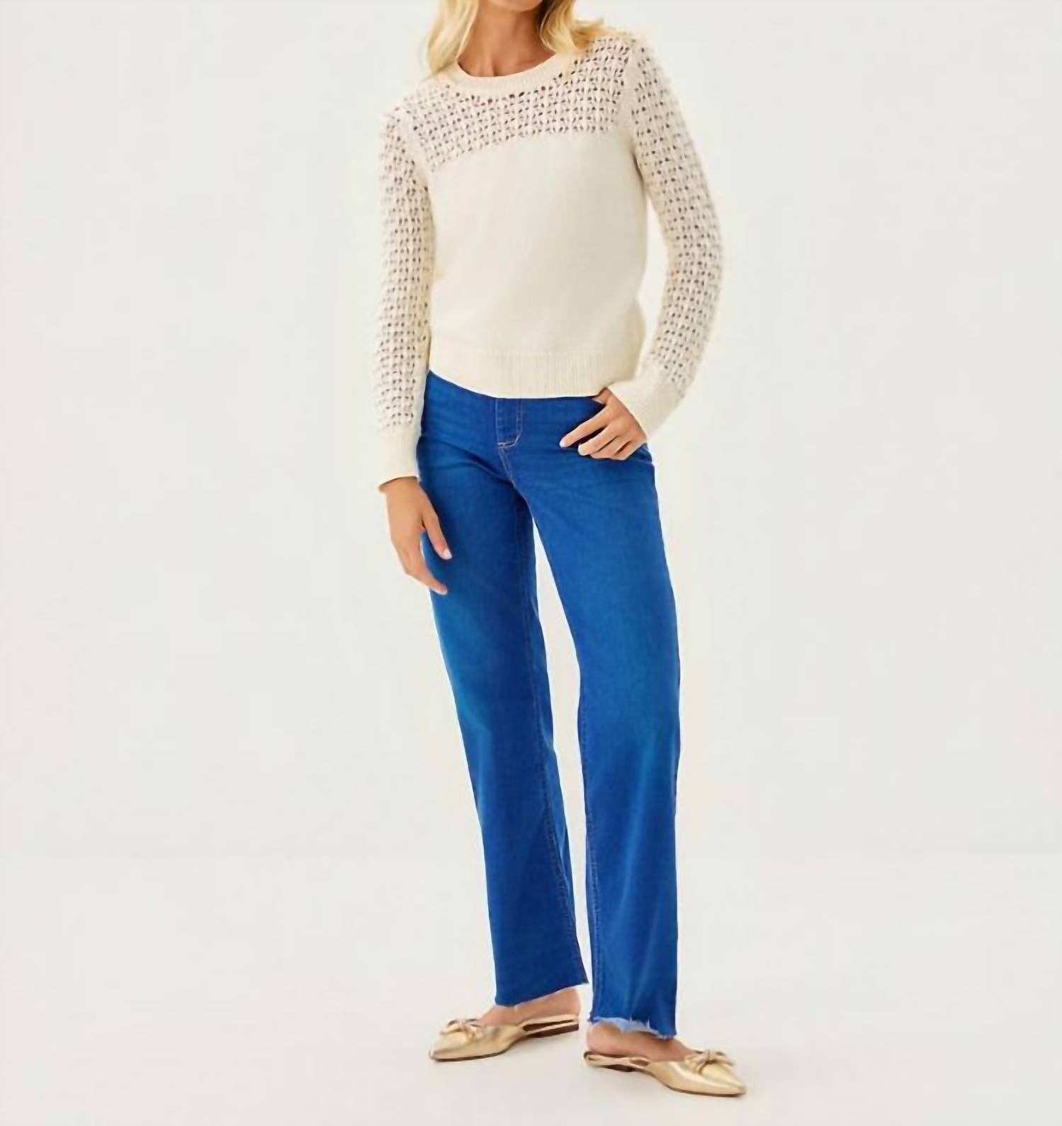Lilly Pulitzer Daisa Crewneck Sweater in coconut - women's sweater - view 4