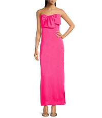 Lilly Pulitzer - Women's Carlynn Satin Maxi Bow Dress