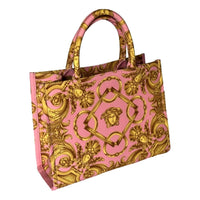 Versace - Women's Pastel Signature Print Small Canvas Tote Bag