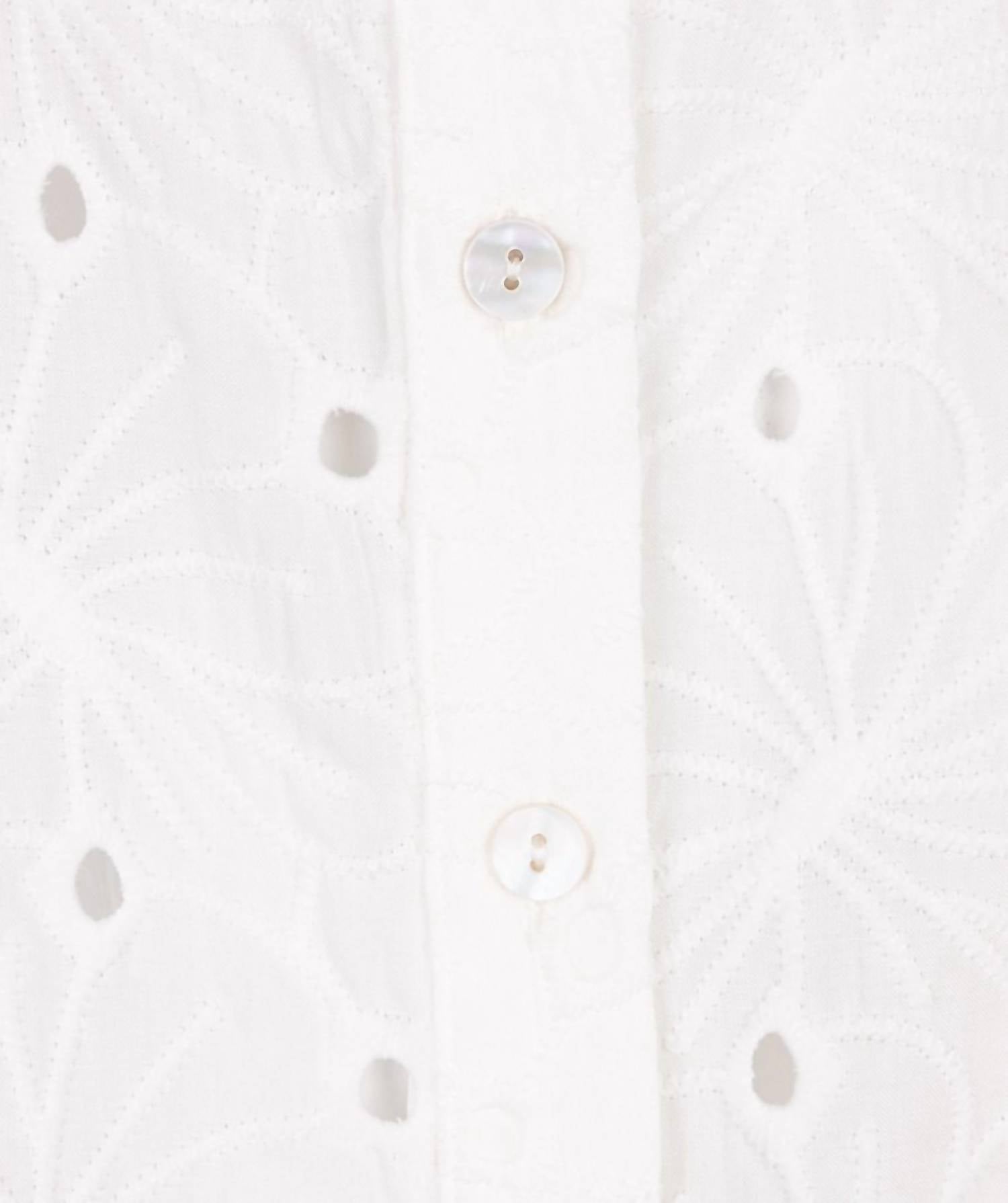 Esqualo - Flower Embroidery Blouse