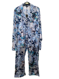 Tolani Women's Long Sleeve Pajama Top And Pant Set in abstract - women's intimate