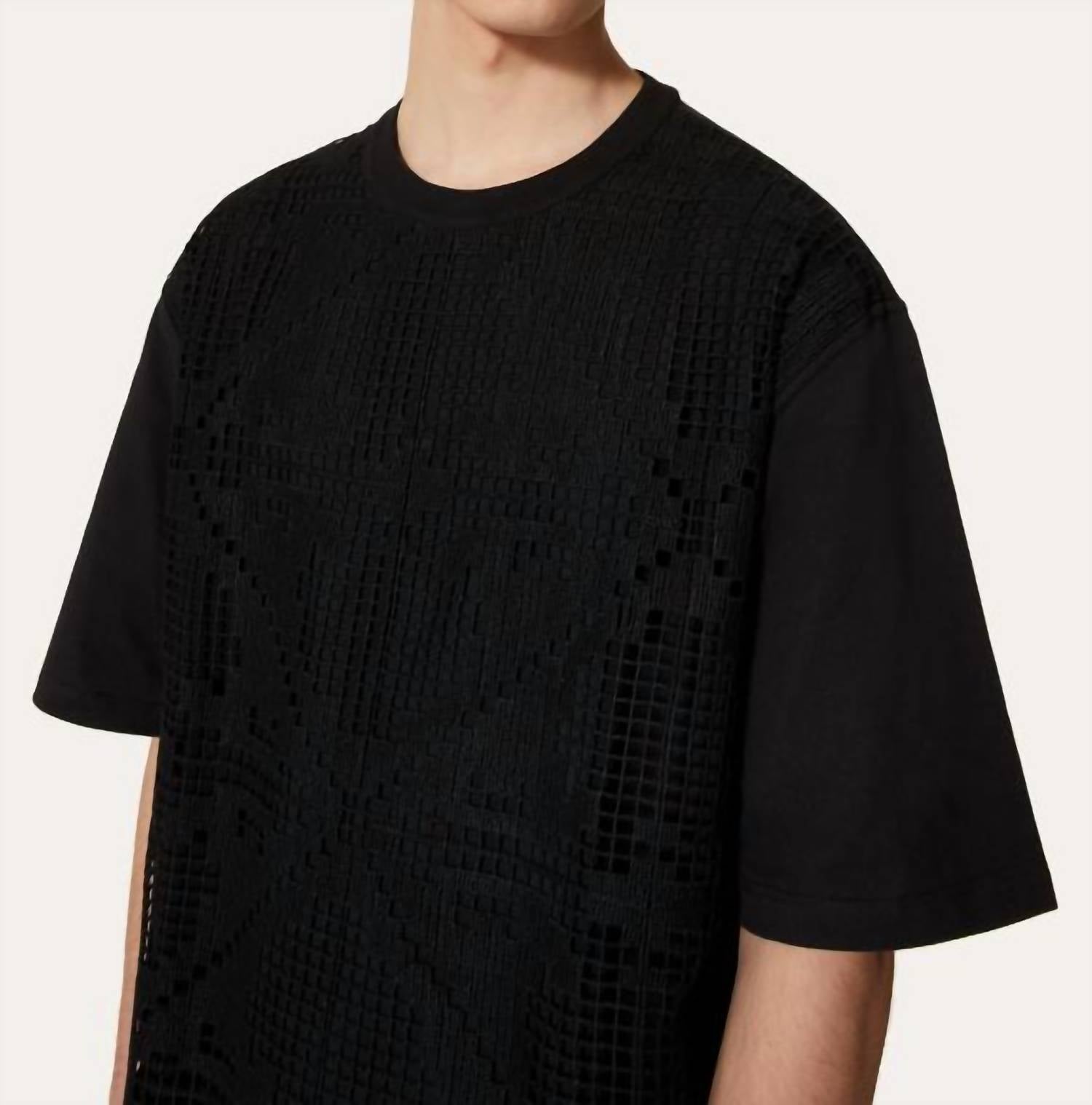 Valentino - Short Sleeve Crochet T-shirt