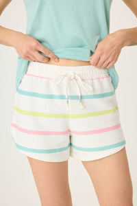 Pj Salvage - Limes Sunshine Striped Shorts