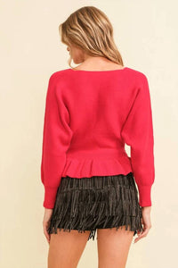 Cloud Ten - Ribbed Long Sleeve Sweater