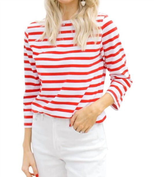 Navybleu - Breton Stripe Shirt