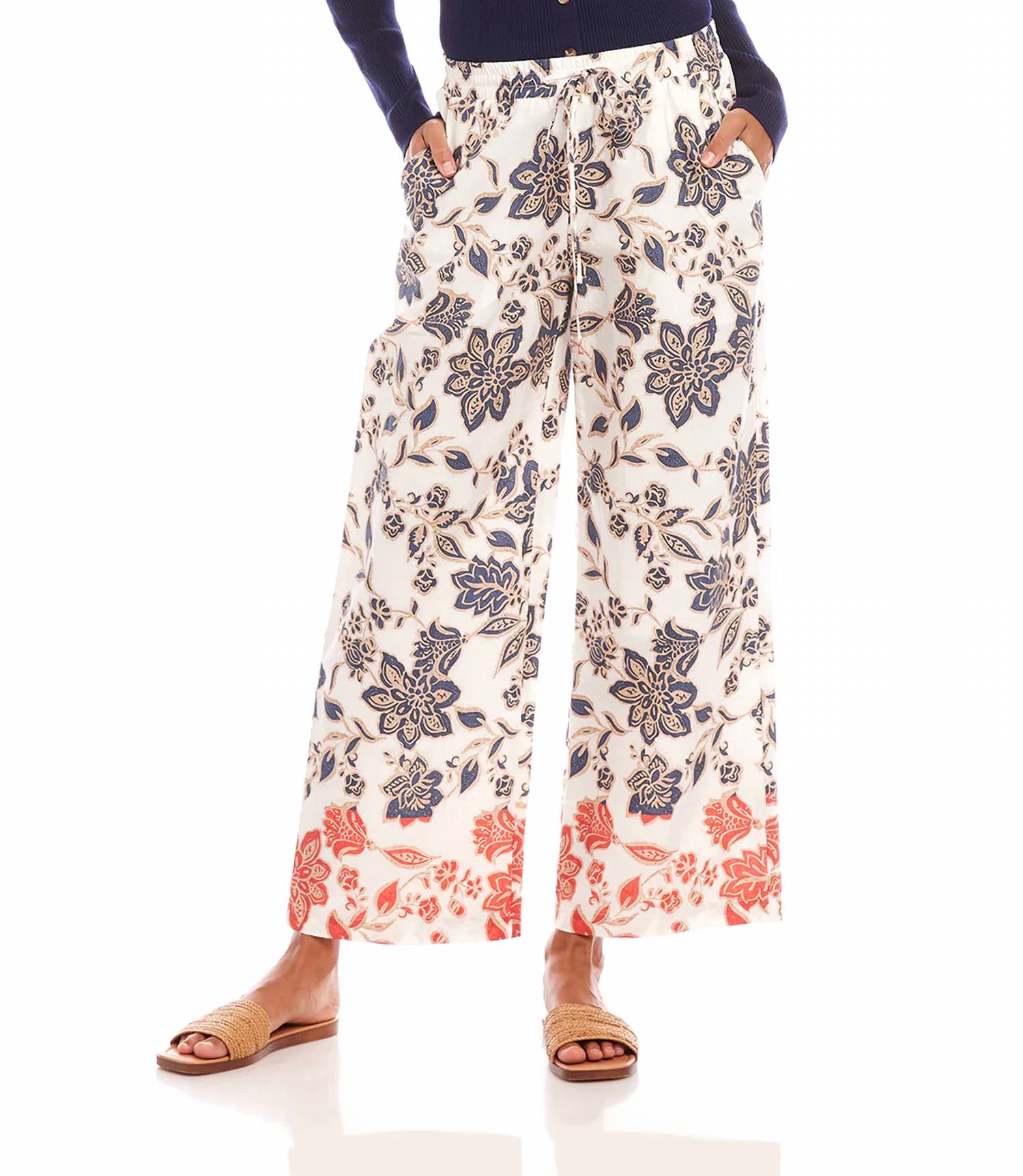 Karen Kane - citrus splash drawstring pant
